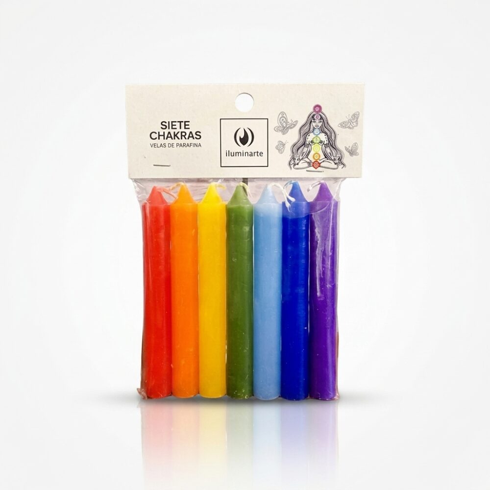 VELAS 7 CHAKRAS DE PARAFINA ART 198A HAO
