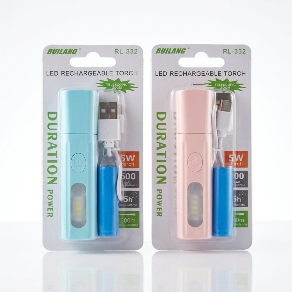 US MINI LINTERNA RECARGABLE USB 12x2,5 cm ART RL-332 HAO