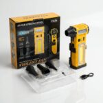 US PISTOLA SOPLADOR MINI TURBO INALAMB C/LUZ LED F020 HAO
