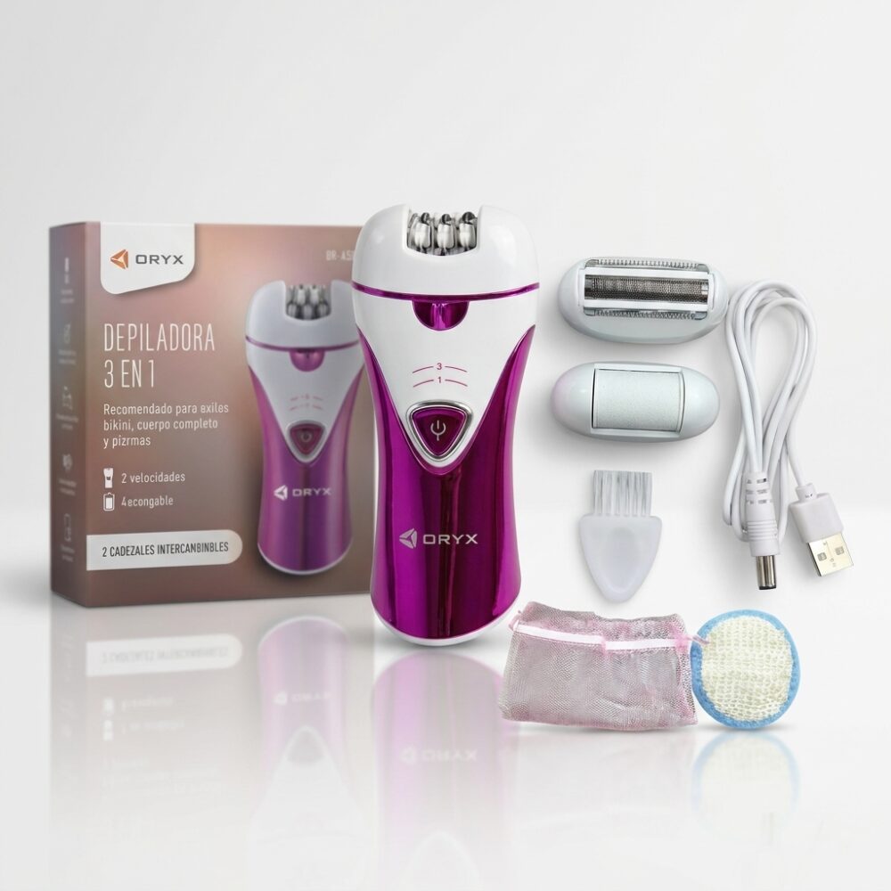 US DEPILADORA 3 EN 1 C/2 VELOCIDAD USB RT OR-AF2029 HAO