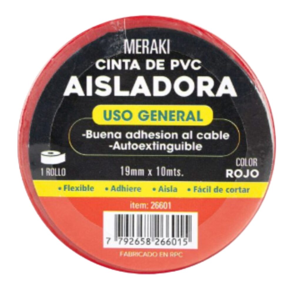 CINTA AISLADORA 19MM X 10MT ART 26601 IAO