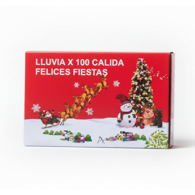 LUCES NAVIDAD LLUVIA LED CALIDAS X100 ART POL26 IAO