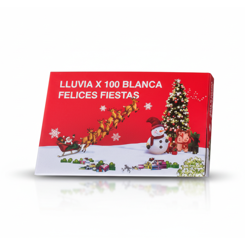 LUCES NAVIDAD LLUVIA LED FRIAS X100 ART POL27 IAO