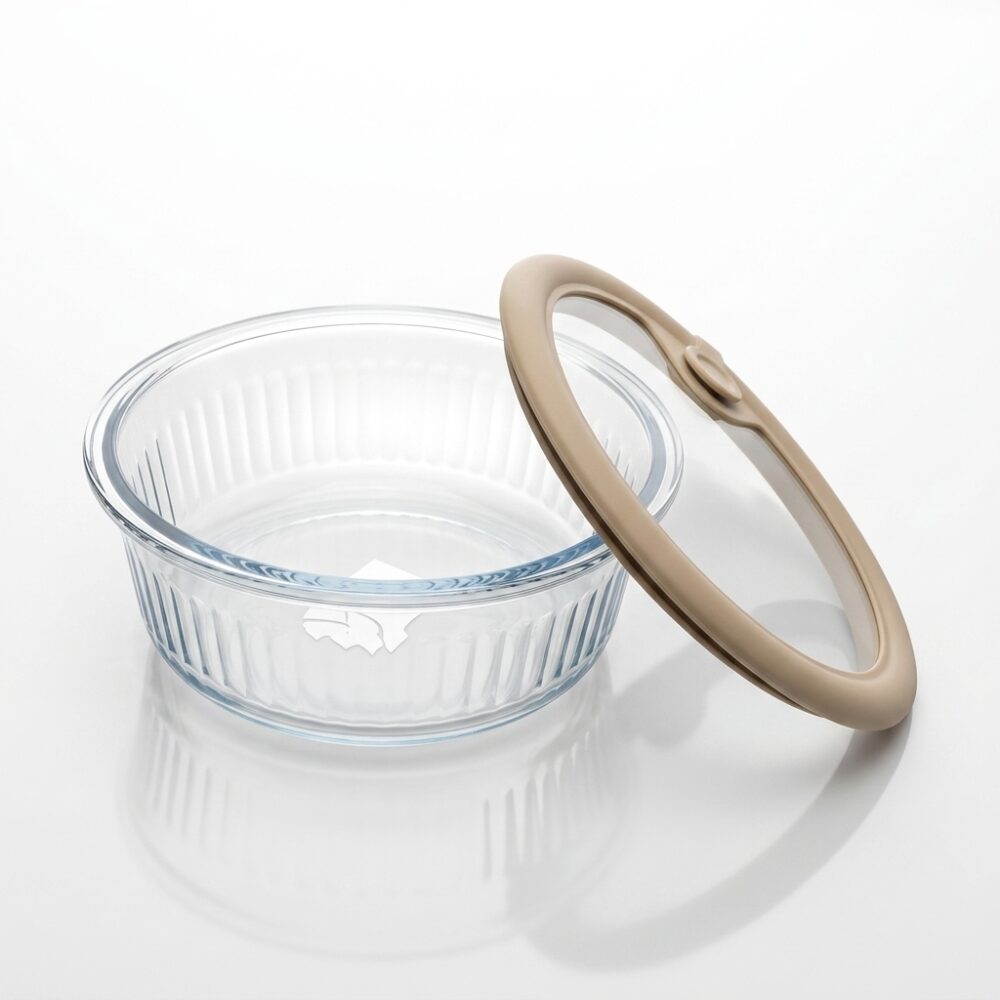 TUPPER REDONDO VIDRIO Ø14CM 620ML C/TAPA ART ZT8012318Z1 IAO