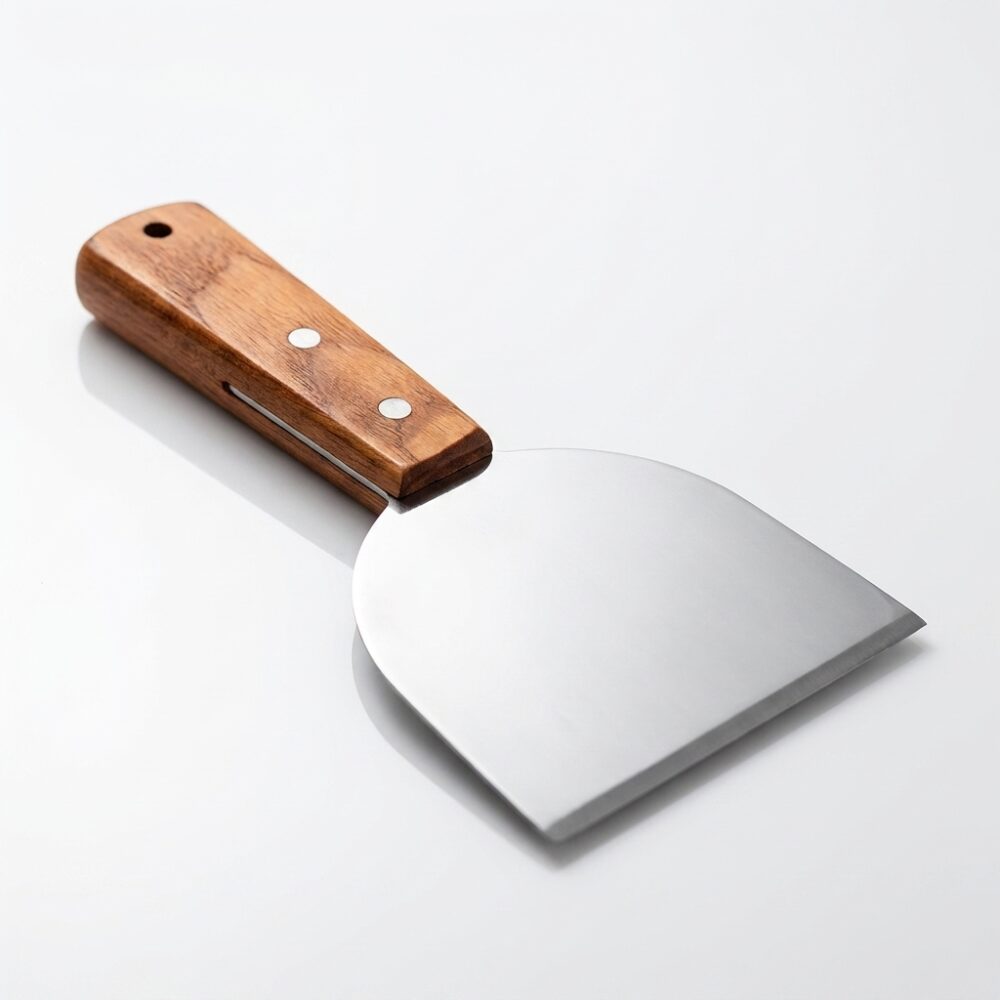 ESPATULA DE ACERO C/MANGO MADERA PARA PLANCHETA CN16245 IAO
