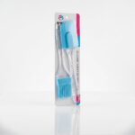 SET ESPATULA Y PINCEL SILICONA MANGO ACRILICO CN16592 IAO