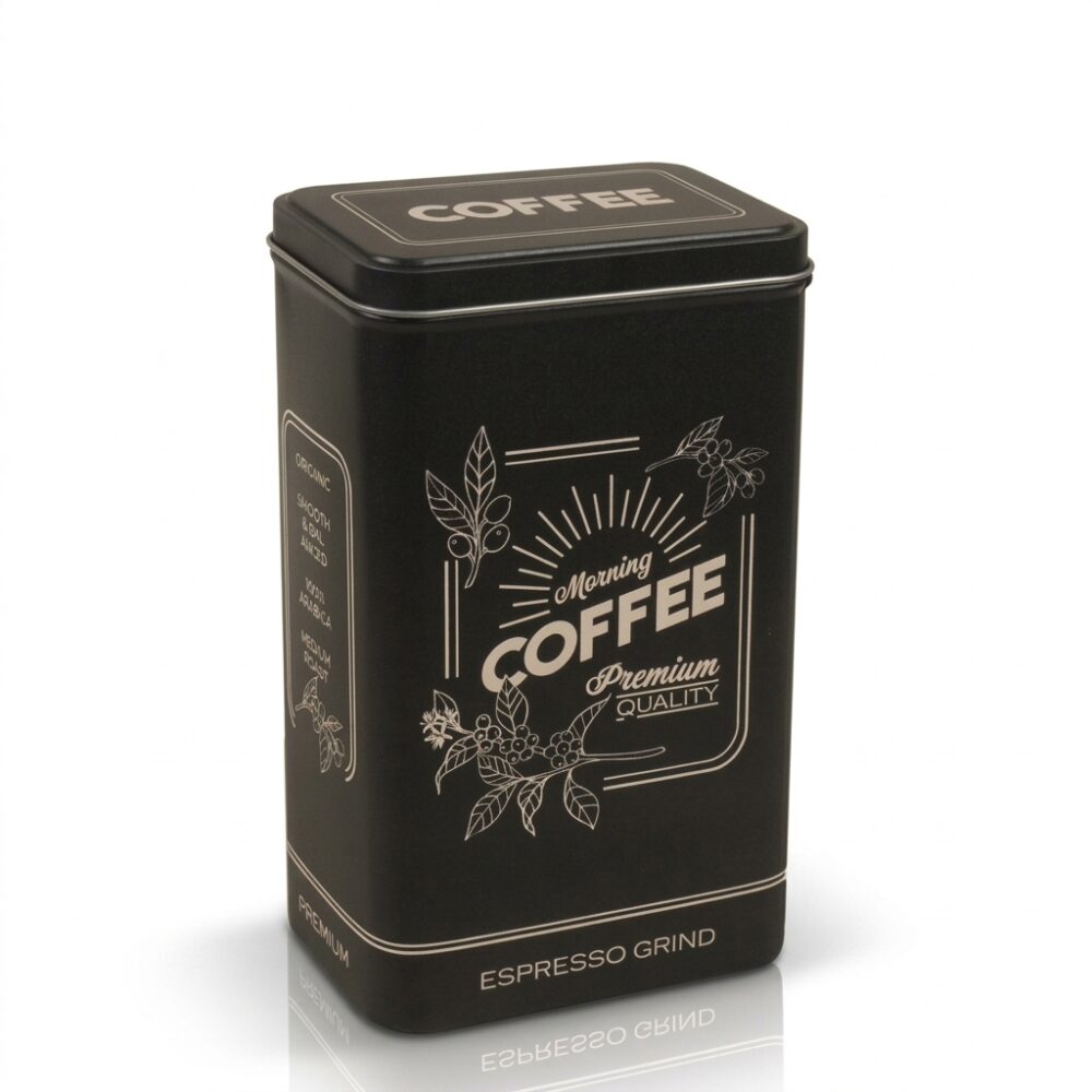 LATA CAFE COL NEGRO 11x7x19CM ART 327854 IAO