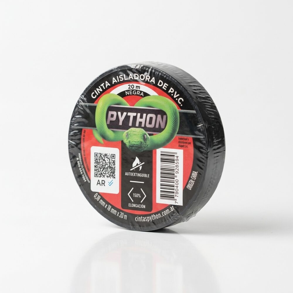 CINTA AISLADORA NEGRA PYTHON 20MT ART ST03494 JAO