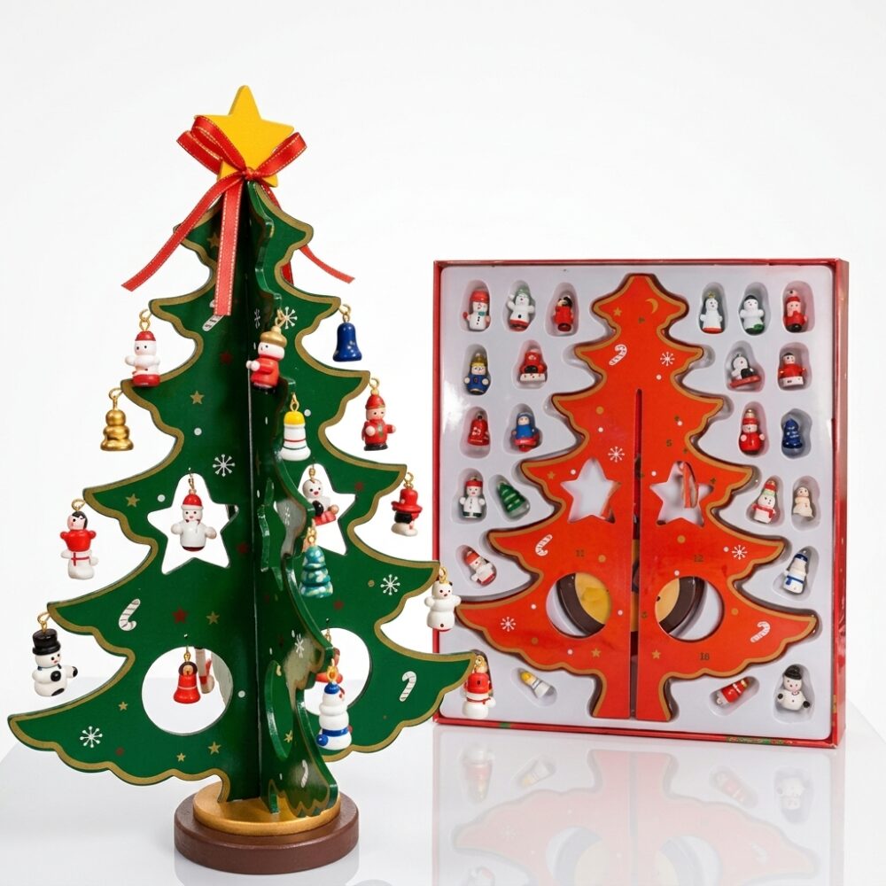 ARBOL NAVIDEÑO MADERA C/ADORNOS ART NS441814 NAVI IAO