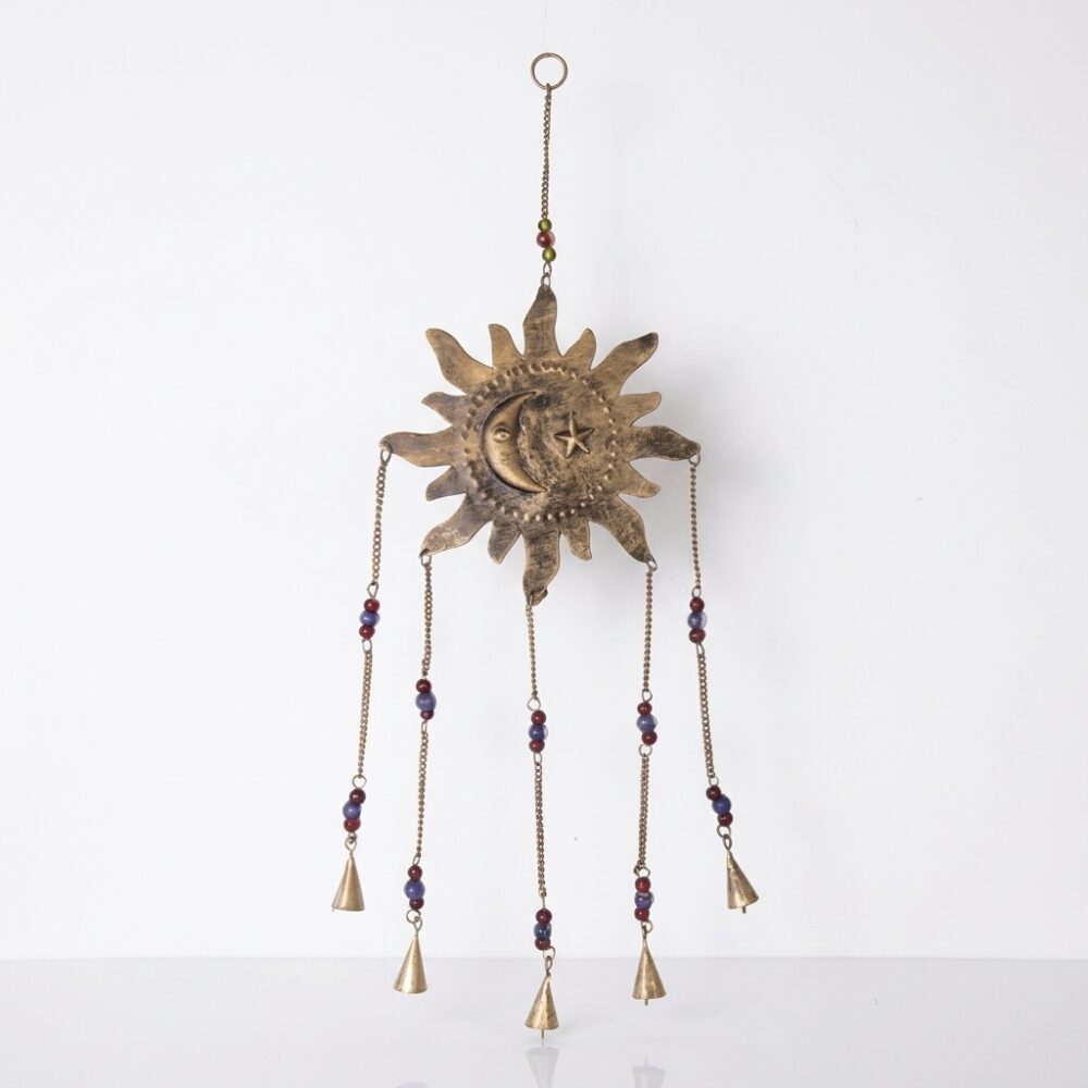 COLGANTE METAL SOL Y CAMPANA ART A532022 JAO
