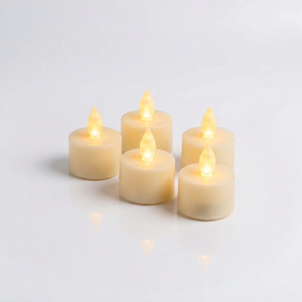 VELA LED A PILA 4x4CM XUND ART 2408/ C2803  NAVI JAO
