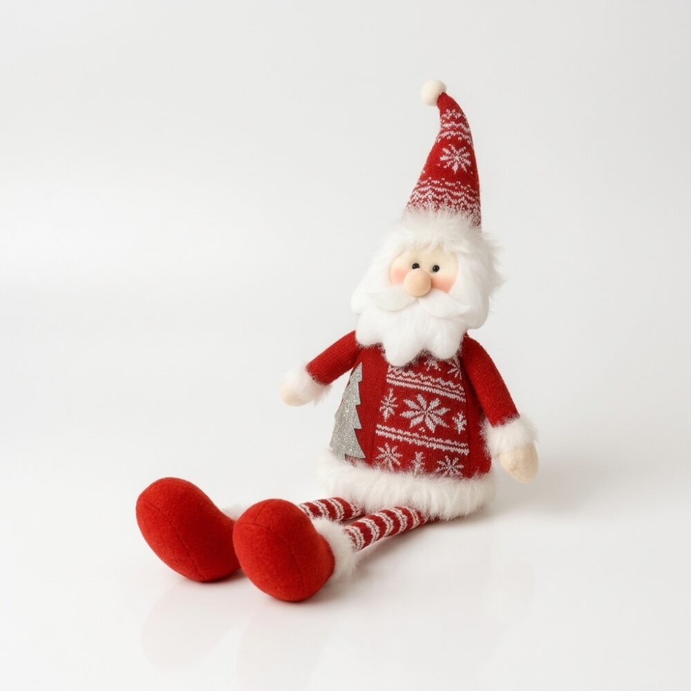 MUÑECO PAPA NOEL C/PIERNA LARGA 60CM 1654/ ER1493 NAVI JAO