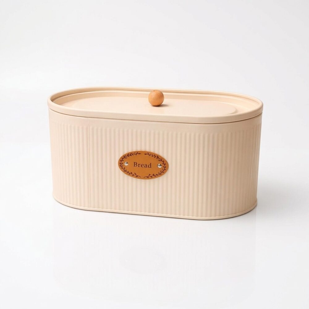 LATA PARA PAN COLOR CREMA 33.5x18CM ART 1763/ WG123C JAO