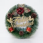 US CORONA FELIZ NAVIDAD Ø20CM  ART 1043 NAVI JAO