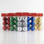 US BOLA NAVIDEÑA SURTIDA x6 UND 8CM ART 1061 NAVI JAO