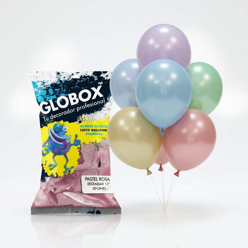 GLOBOS POASTEL COLORES SURTIDOS 12" X50 UN ART 56834 JAO