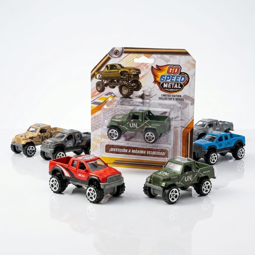 CAMIONETA METALICA GO SPEED 12 MODELOS MIX ART 54616 JAO