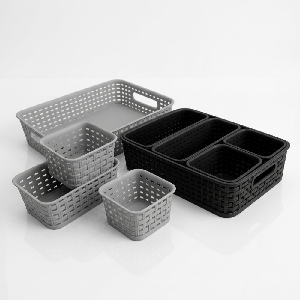 SET X5 ORGANIZADORES RATTAN ART E294 JAO
